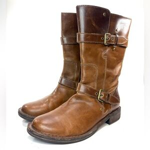 UGG Gillespie Tan Leather Boots | 6.5